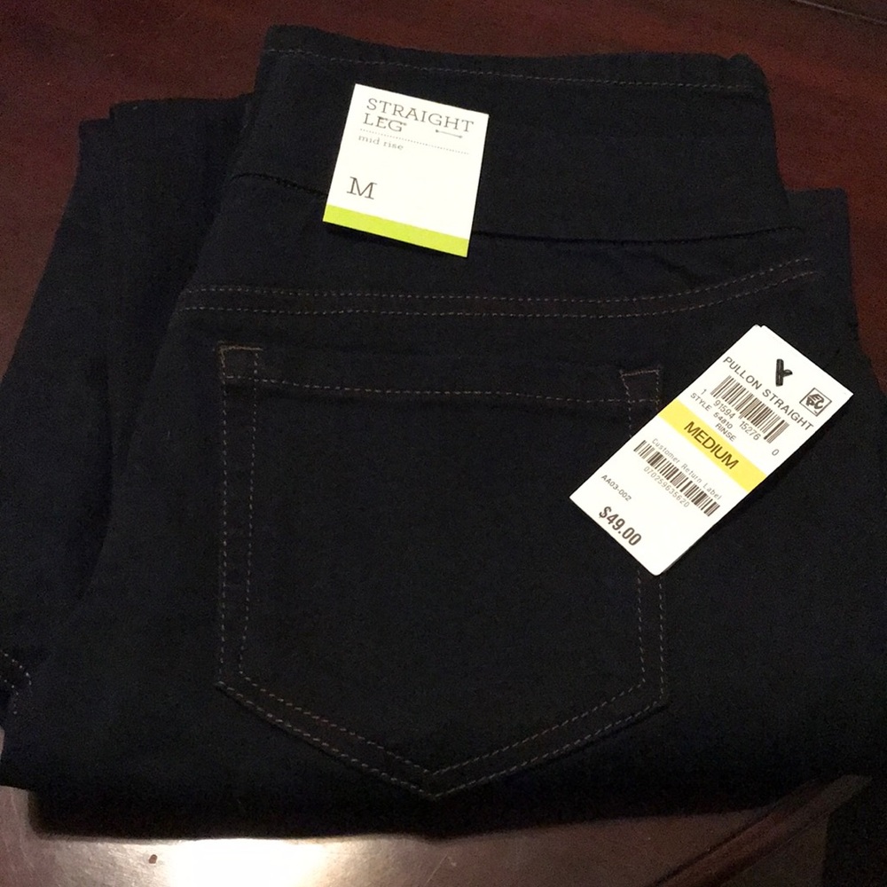 Style and co pull on straight leg jeans